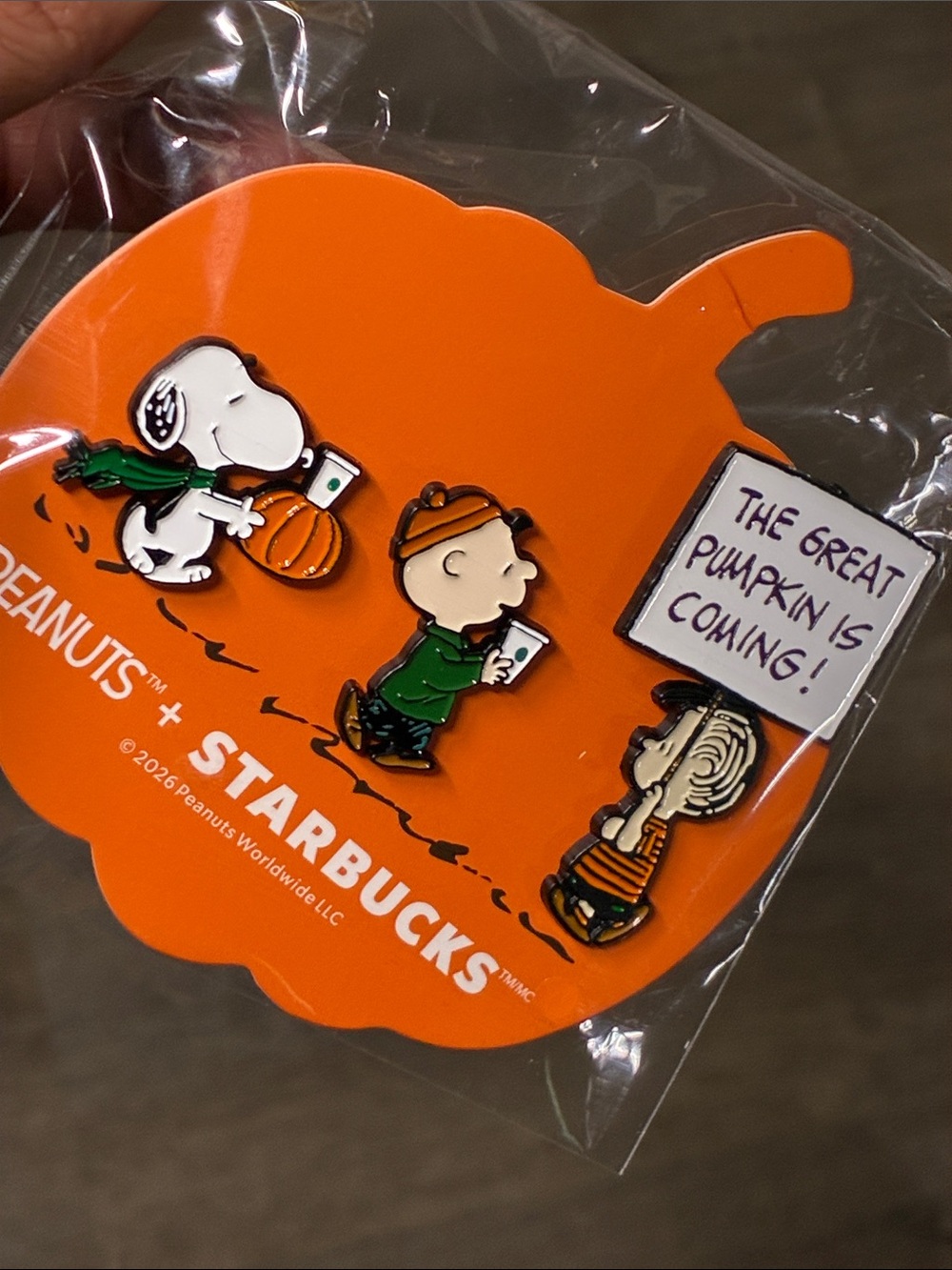 Peanuts X Starbucks pin set